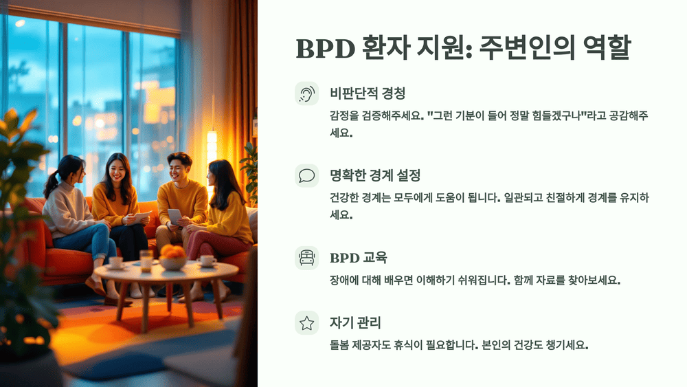 BPD 환자를 돕는 법: 주변인의 힘