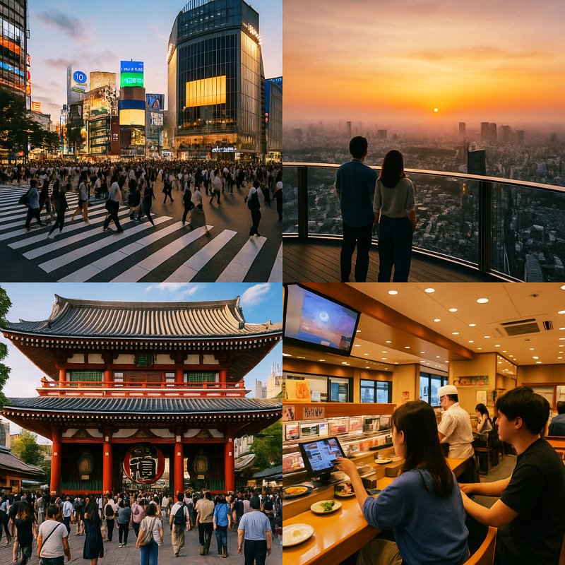 일본 도쿄 도시풍경