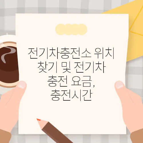 전기차충전소 위치 찾기 및 전기차 충전 요금, 충전시간
