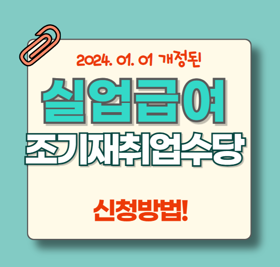 2024-개정된-실업급여-조기재취업수당-신청방법