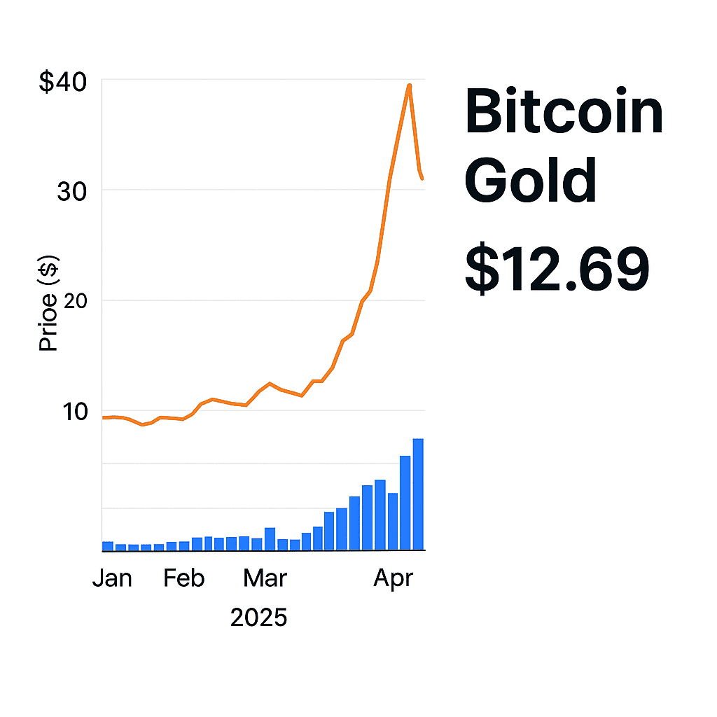 비트코인골드 차트와 가격 흐름 그래프