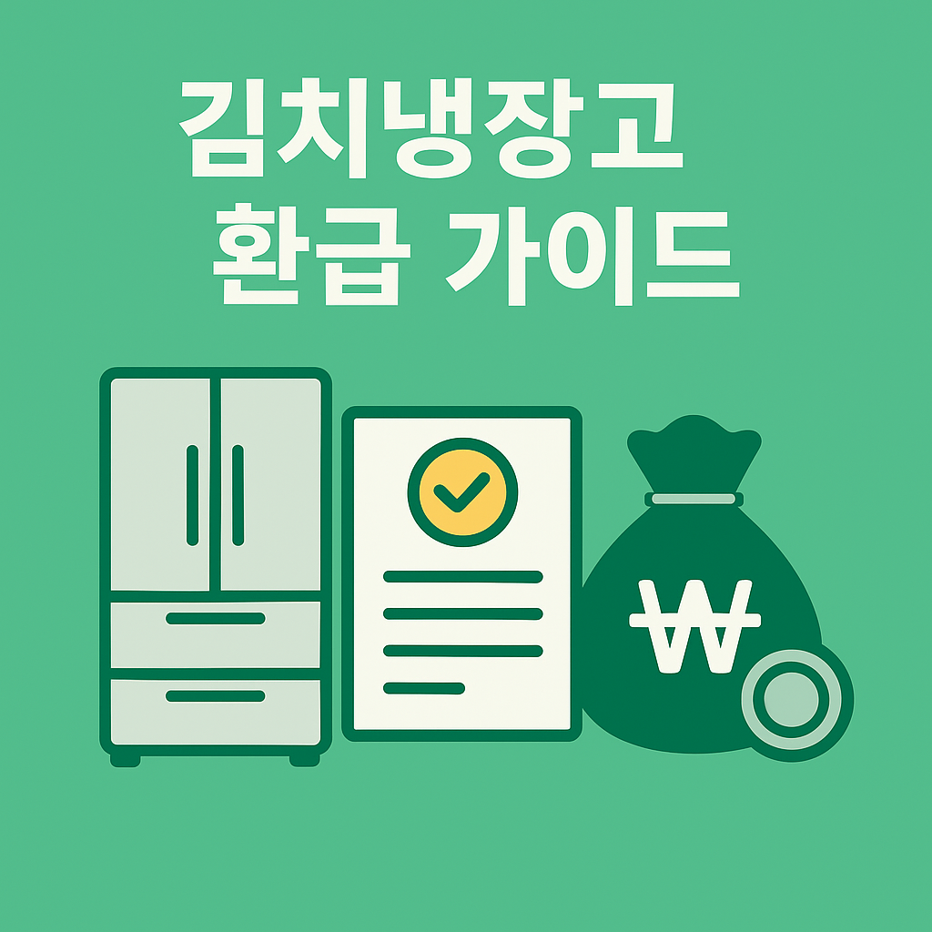 2025년 김치냉장고 환급 신청 가이드