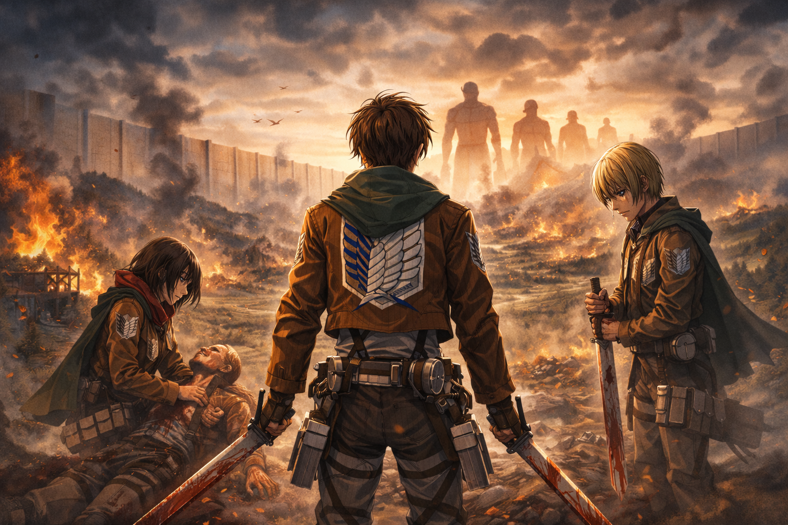 진격의 거인 인간의 참혹한 희생