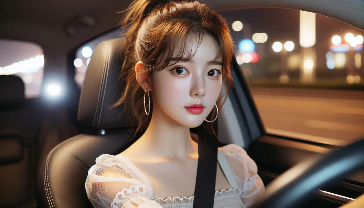 근처-전기차-충전소-찾기-앱을-알아보는-여성의-모습