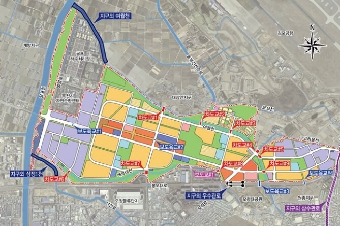 대장신도시-설계계획도