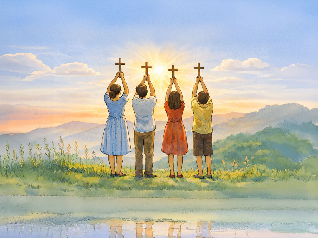 2026년 1월 16일 말씀 카드 성경구절 이미지 ❘ 모든 사람이 보는 앞에서 밖으로 걸어 나갔다. (마르 2,12)