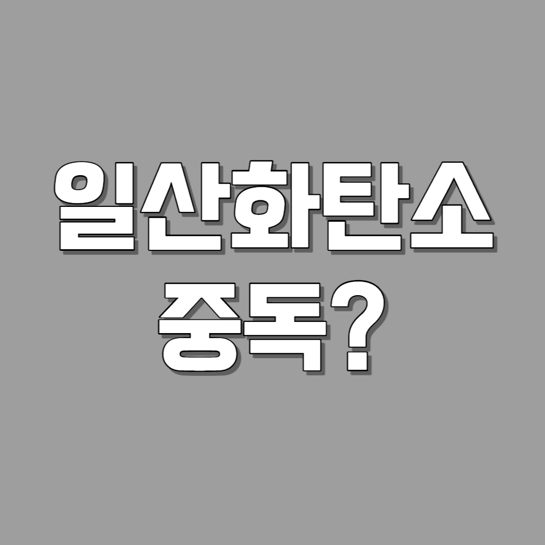 일산화탄소 중독