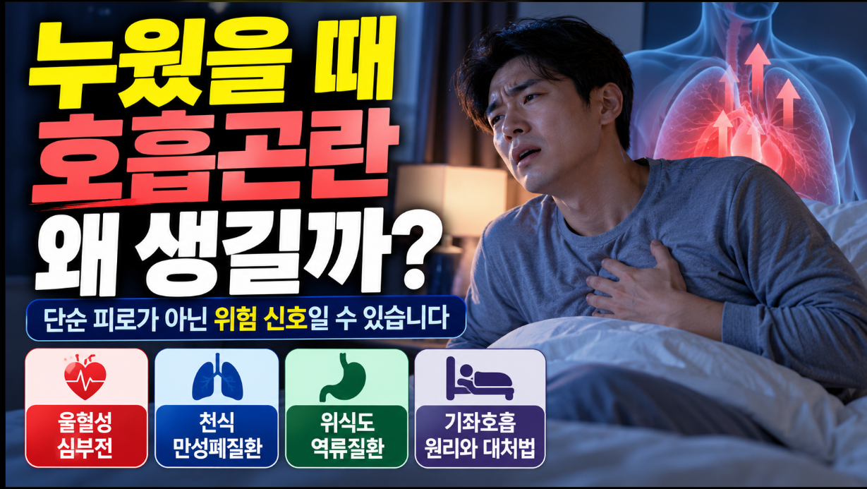 누웠을때 호흡곤란