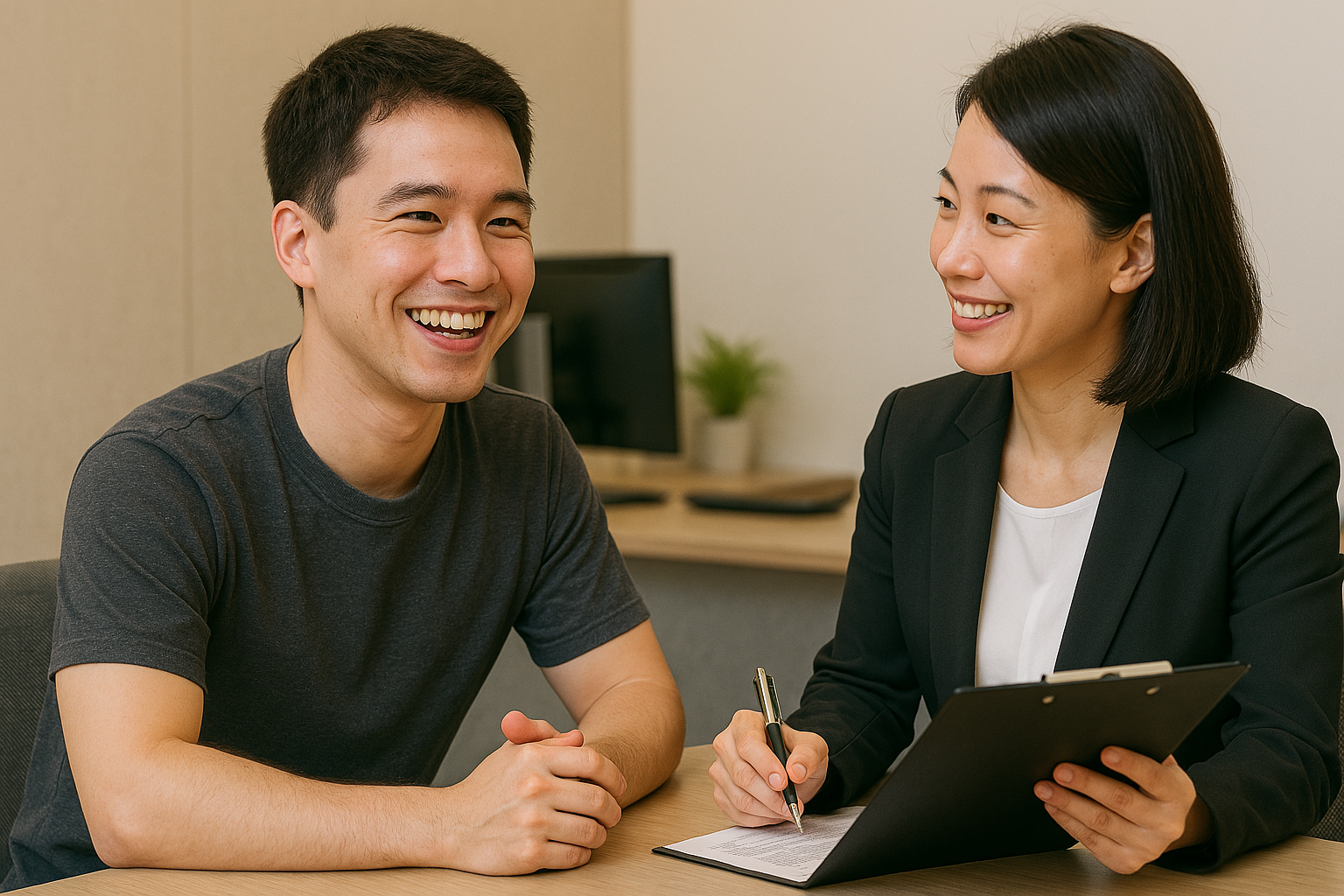 힐스테이트 용인마크밸리 기관추천 특별공급 청약 당첨 후 청년주택드림대출 상담을 받는 20대 청년