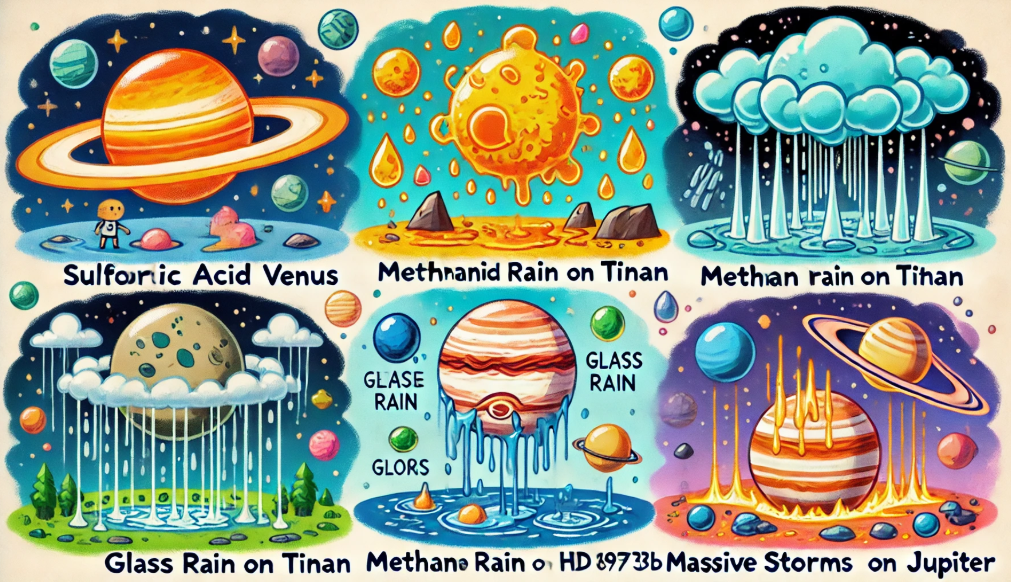 우주에는 비가 올 수 있을까?