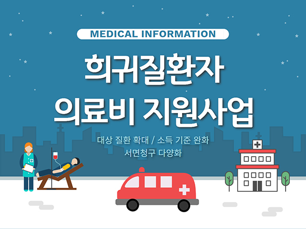 희귀질환자 의료비 지원사업 확대