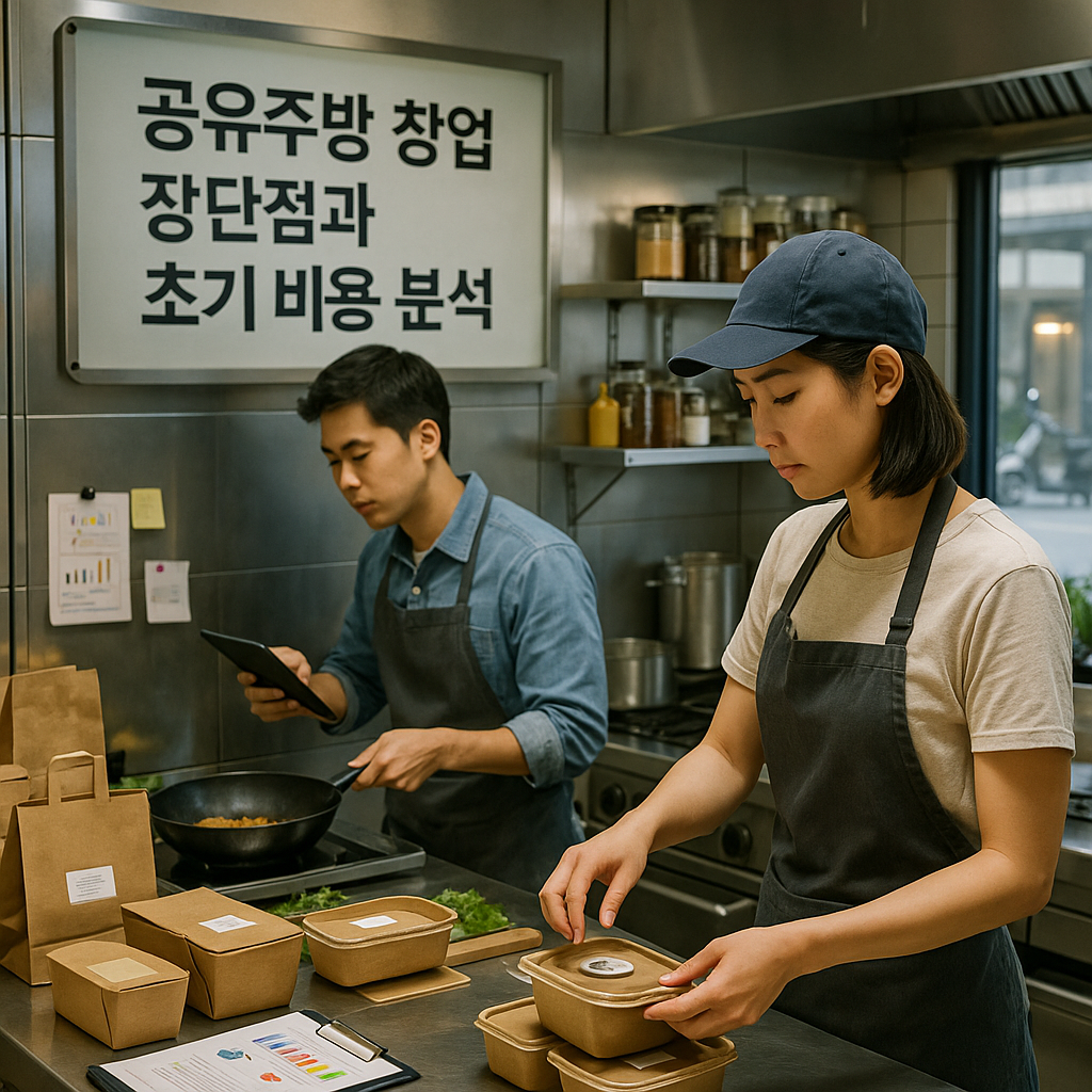 공유주방 창업 장단점과 초기 비용 분석