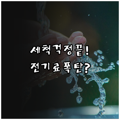 가습기 위생과 전기료 모두 잡는 대용..