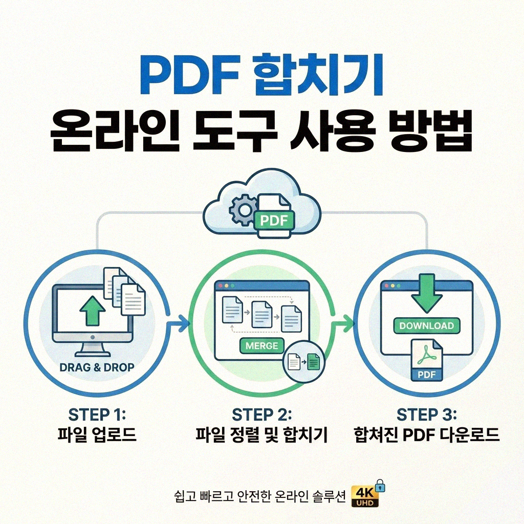 프로그램 없이 PDF 파일 쉽게 합치는 방법