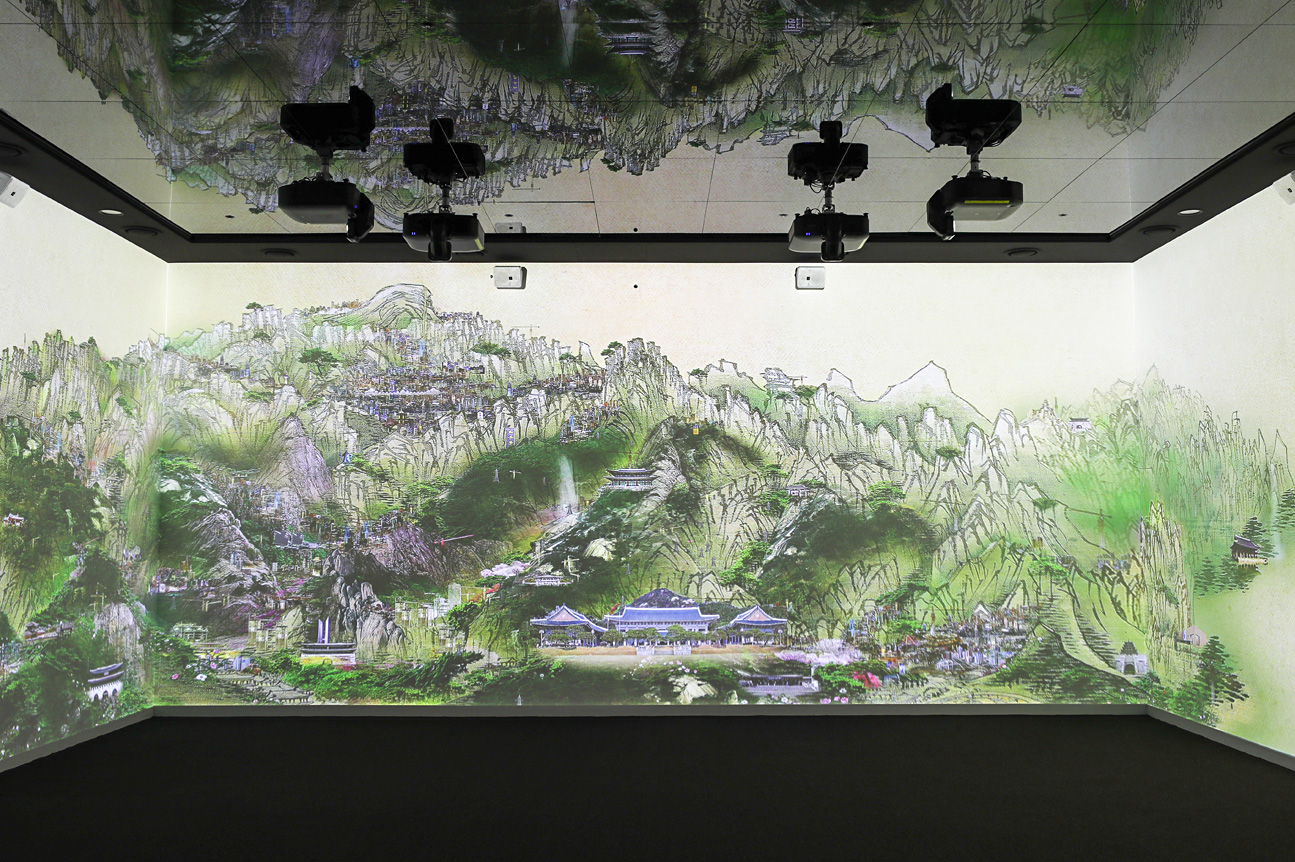 청와대사랑채 1층 미디어 아트존