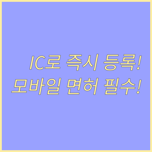 IC 운전면허증 활용 비대면 모바일 ..