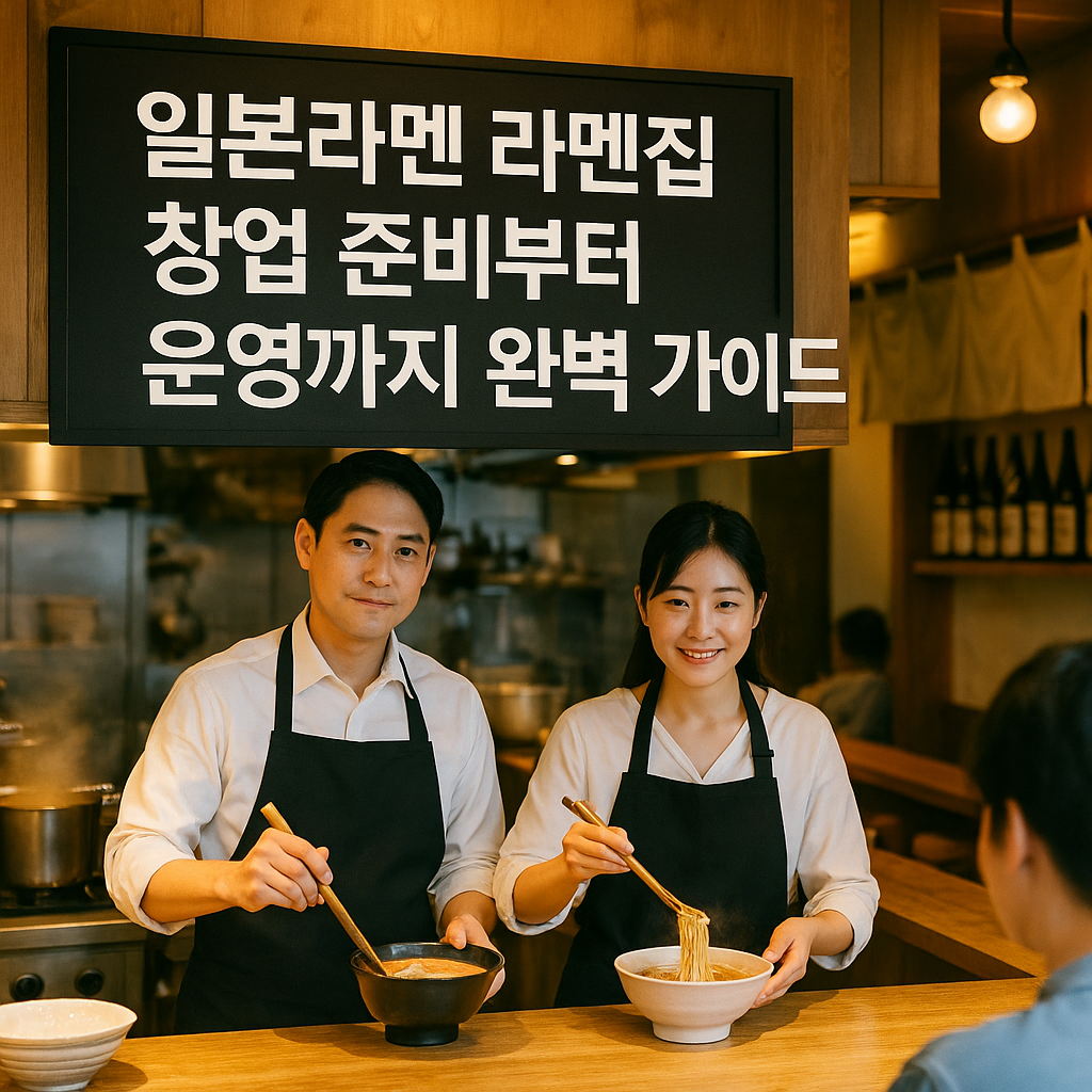 일본라멘 라멘집 창업 준비부터 운영까지 완벽 가이드