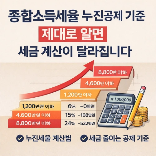 종합소득세율 누진공제 기준