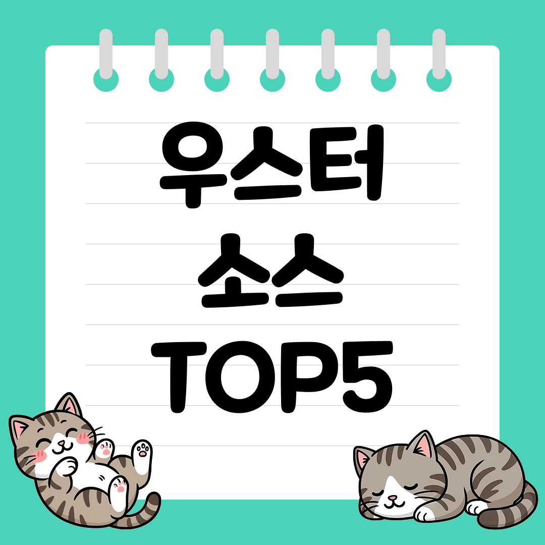 돈까스&middot;야끼소바&middot;볶음밥용 시판 우스터 소스 추천 순위 TOP5