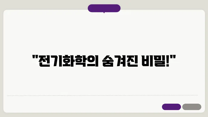 배위 화합물의 안정성 상수 및 전기화학적 특성