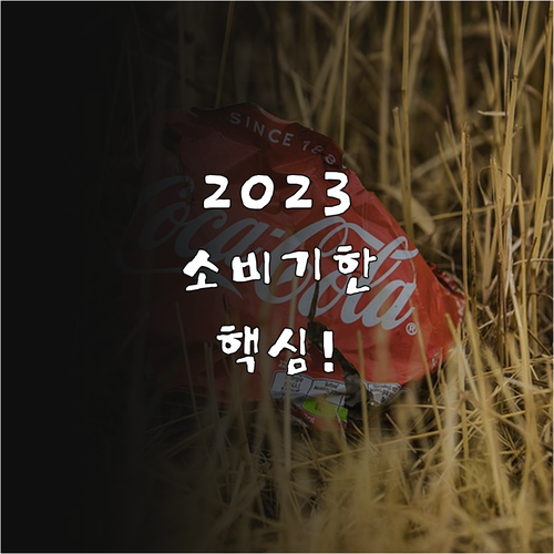 2023년 바뀐 소비기한 제도 총정리..