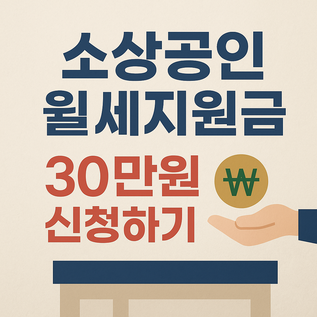 소상공인 월세지원금 신청