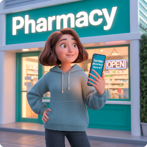 일요일(저녁) 문 여는 약국 이미지