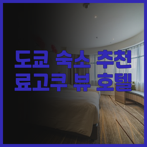 도쿄 료고쿠 뷰 호텔 후기 추천 도쿄