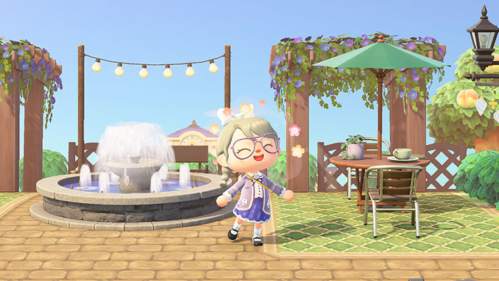 동물의 숲 안내소 광장꾸미기