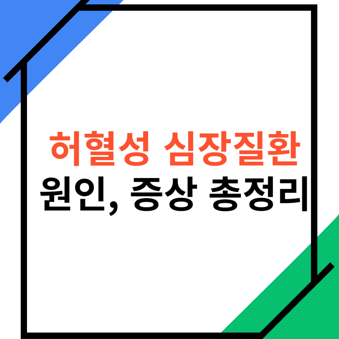 허혈성-심장질환-원인-증상