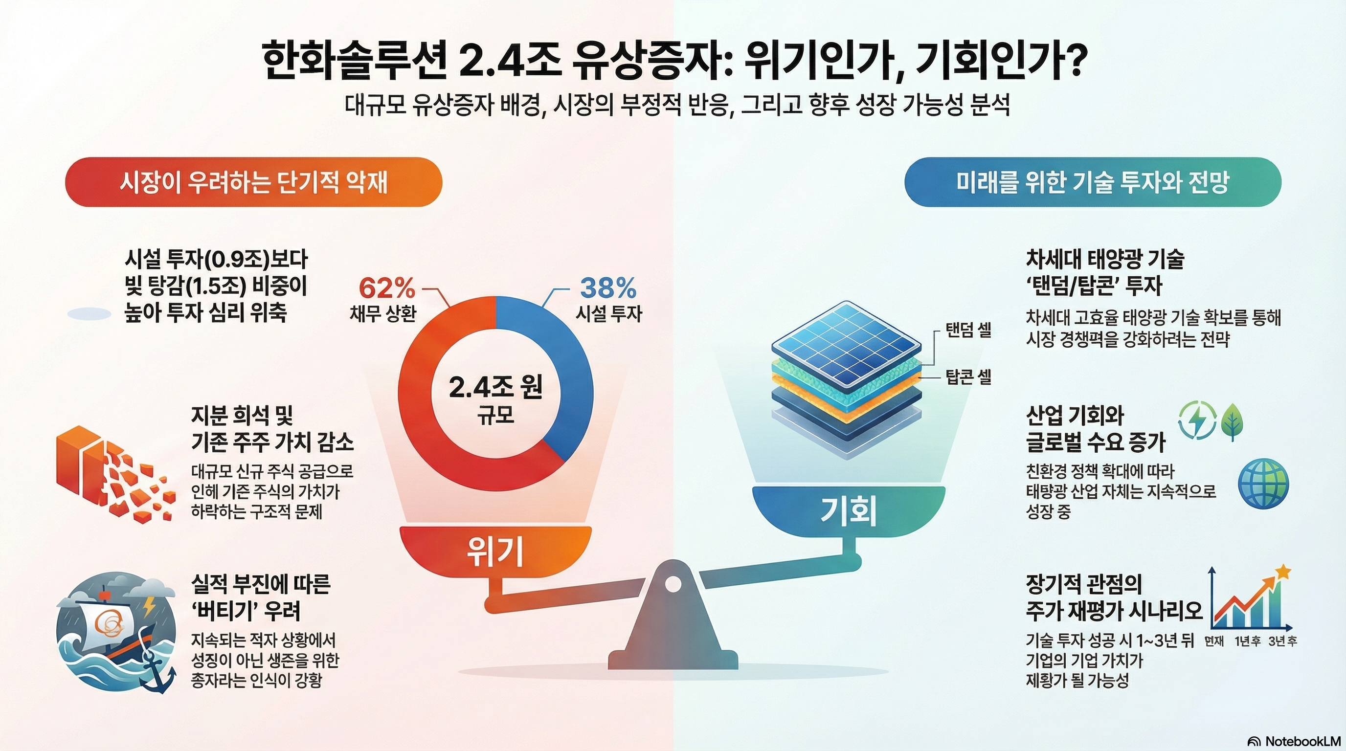 한화솔루션 대규모 유상증자 이후 주가 전망