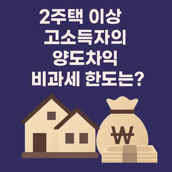 2주택 이상 고소득자의 양도차익