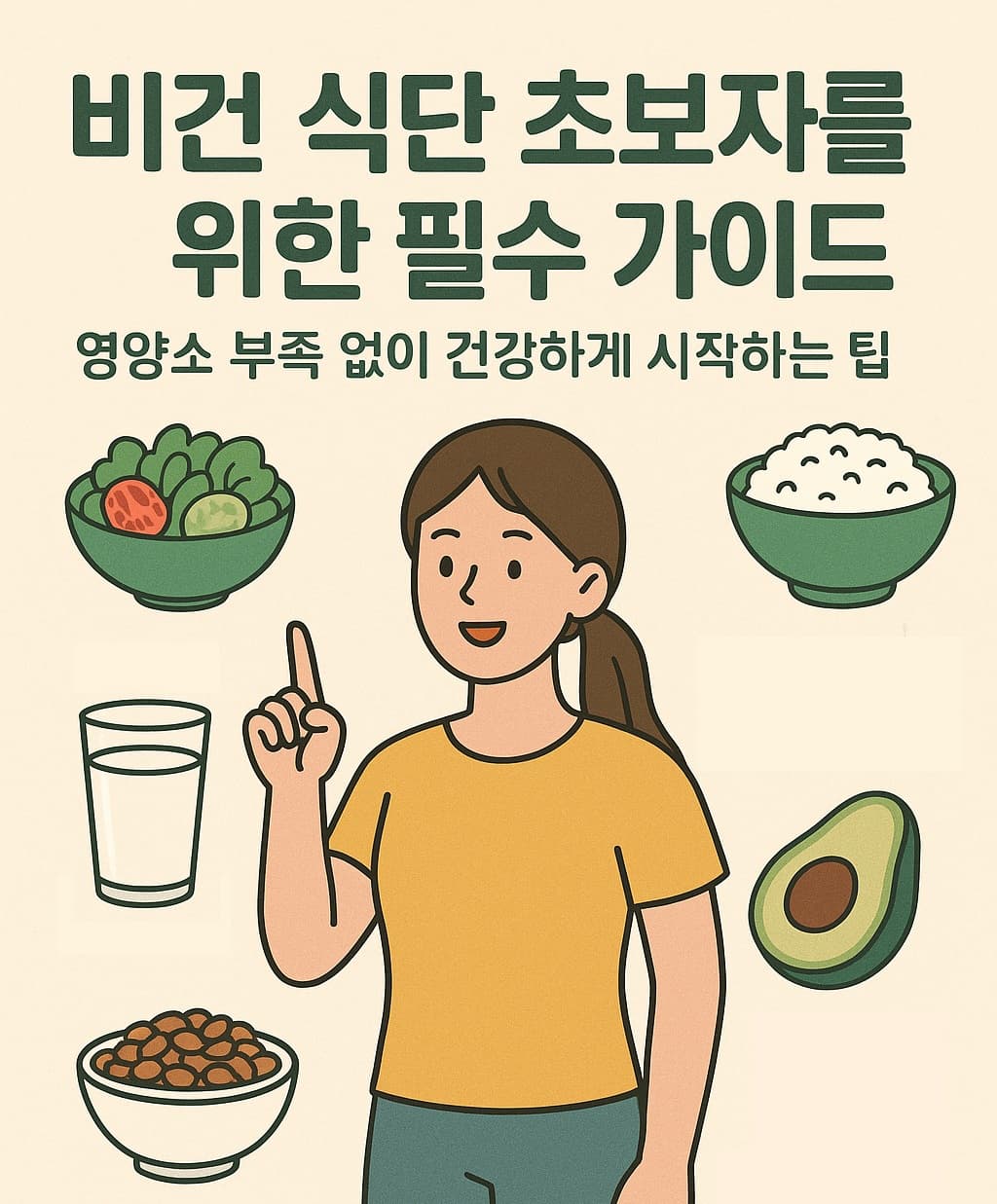 🥦 비건 식단 초보자를 위한 필수 가이드: 영양소 부족 없이 건강하게 시작하는 팁