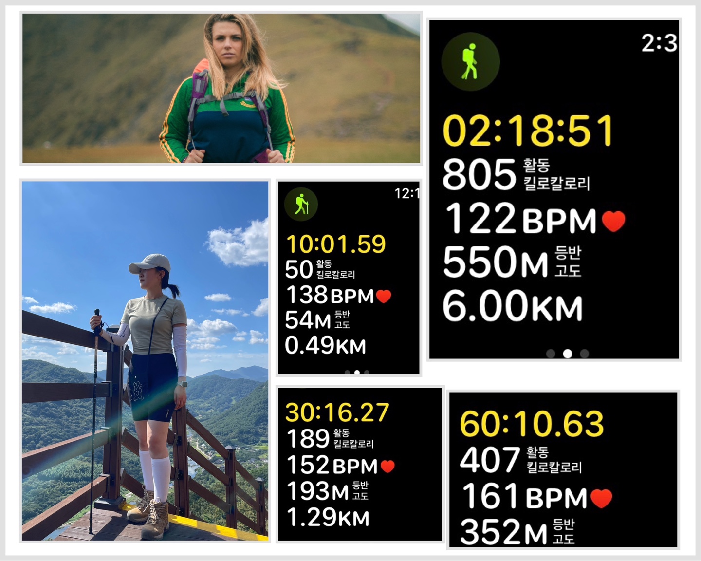 1시간 등산의 지방분해