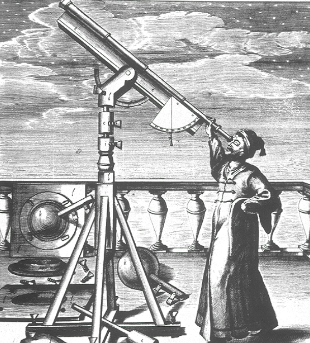 우주과학의 역사와 발전 과정을 설명하는 사진