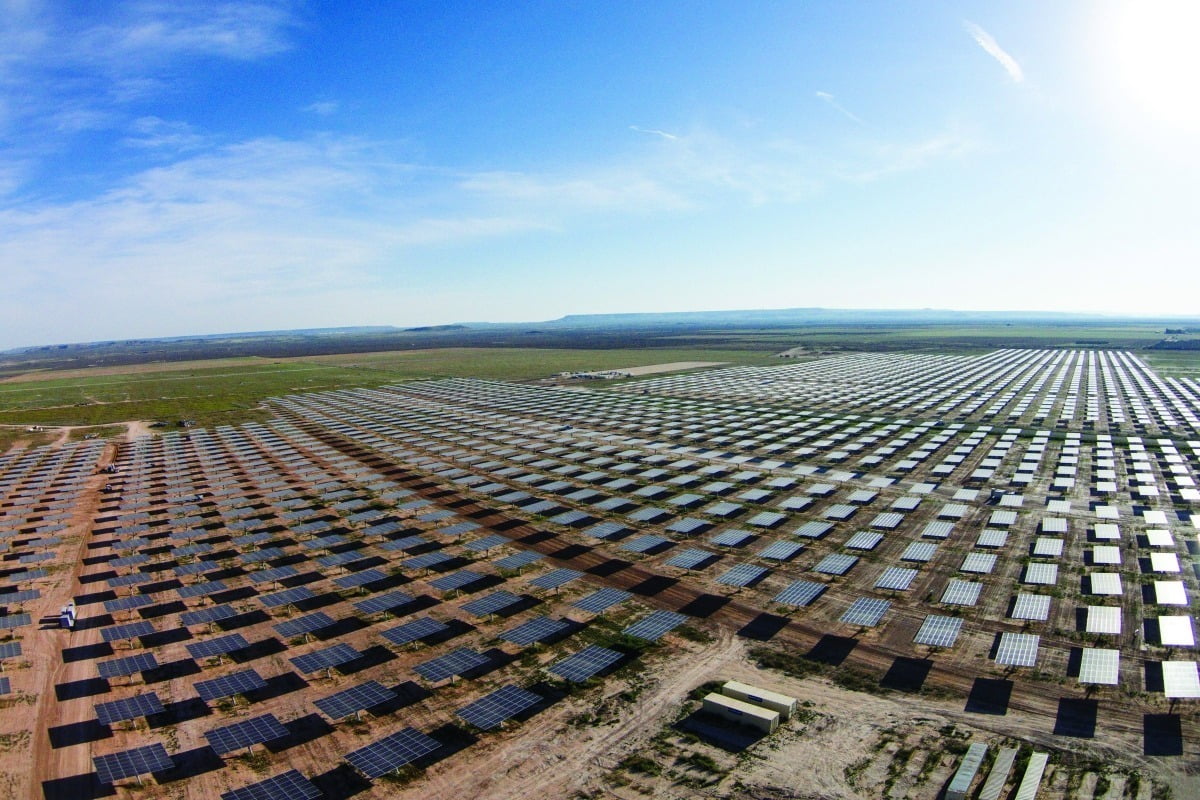 미국 텍사스주 샌안토니오 OCI에너지 태양광 단지.