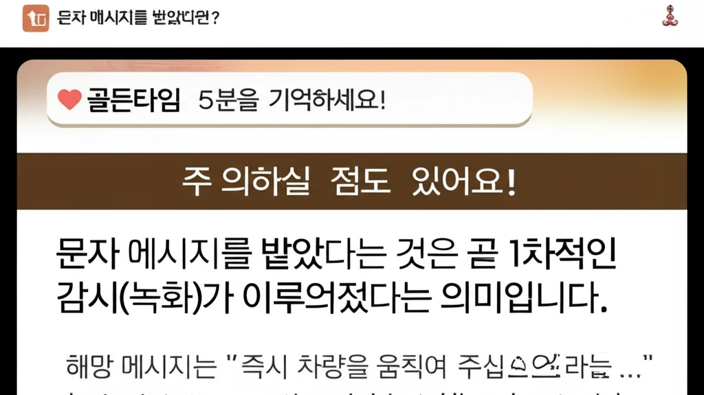 충주 주정차 단속 알림 신청으로 과태..