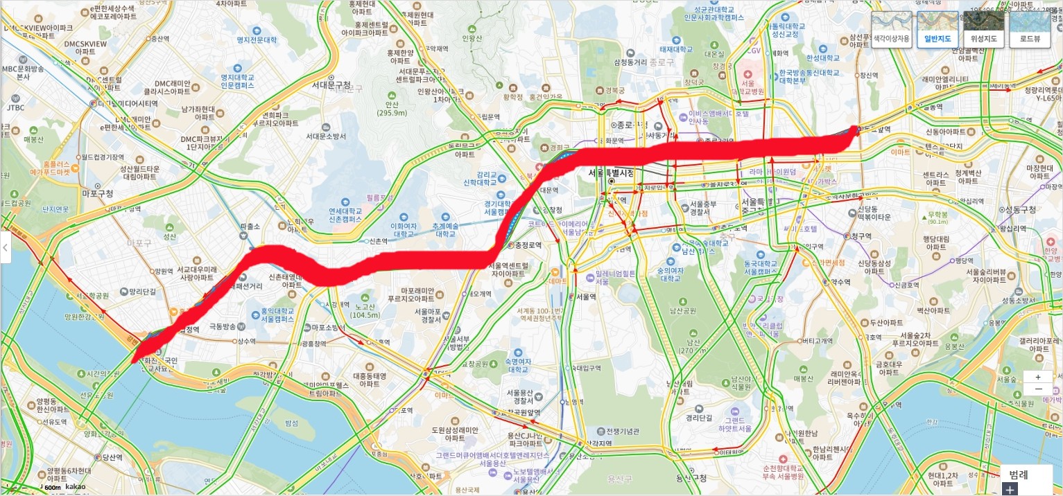 심야A21번 버스 노선, 운행 시간 정보
