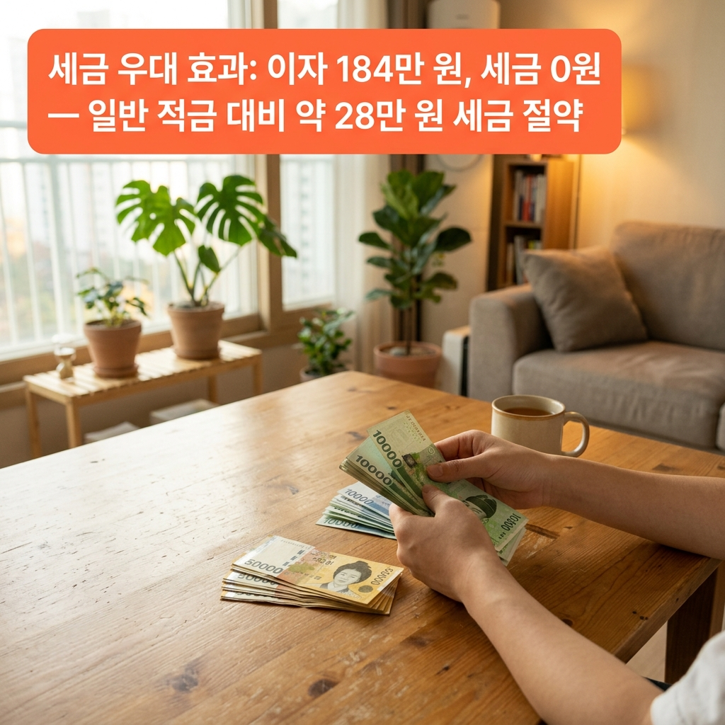 청년미래적금 이자소득 비과세 절세 효과 계산