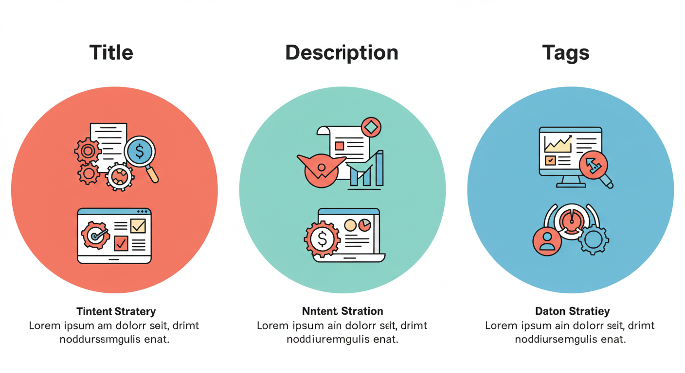 제목·설명·태그의 차이를 비교하는 인포그래픽