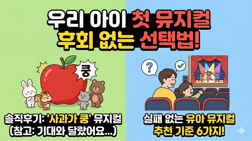 유아 뮤지컬 선택 기준 가이드 - 참여형 공연과 관람형 공연 비교