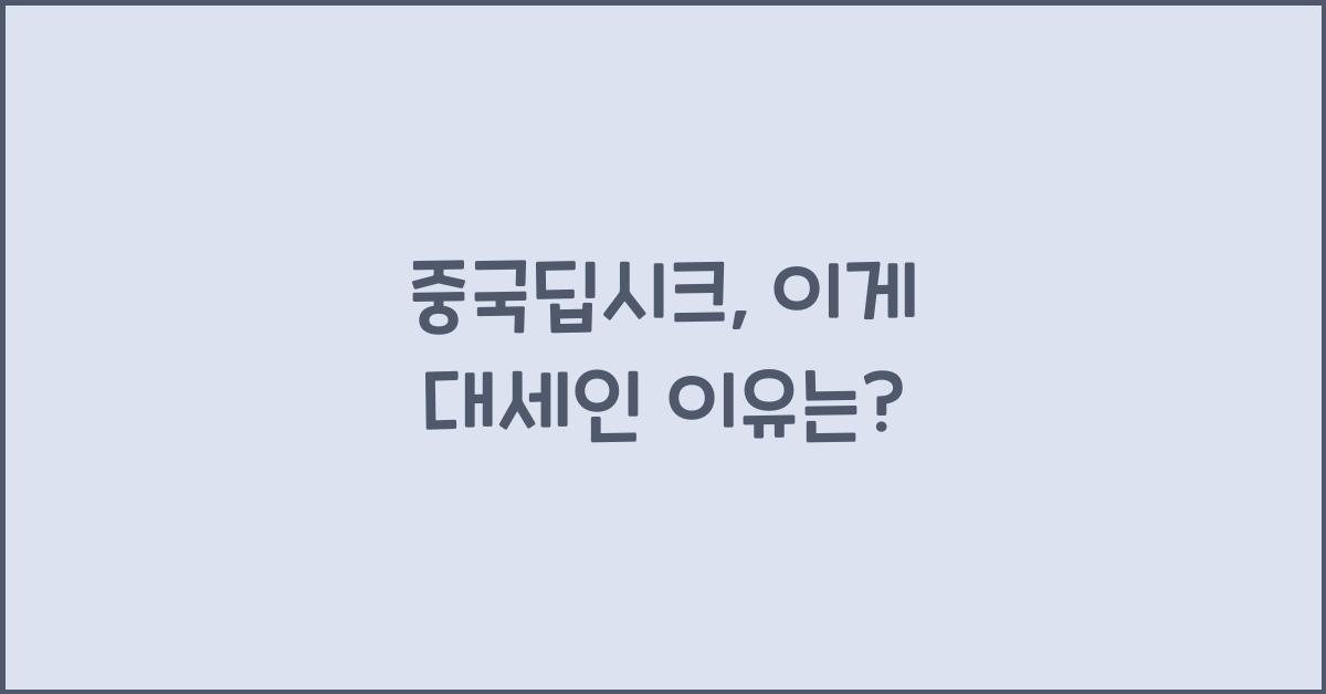 중국딥시크