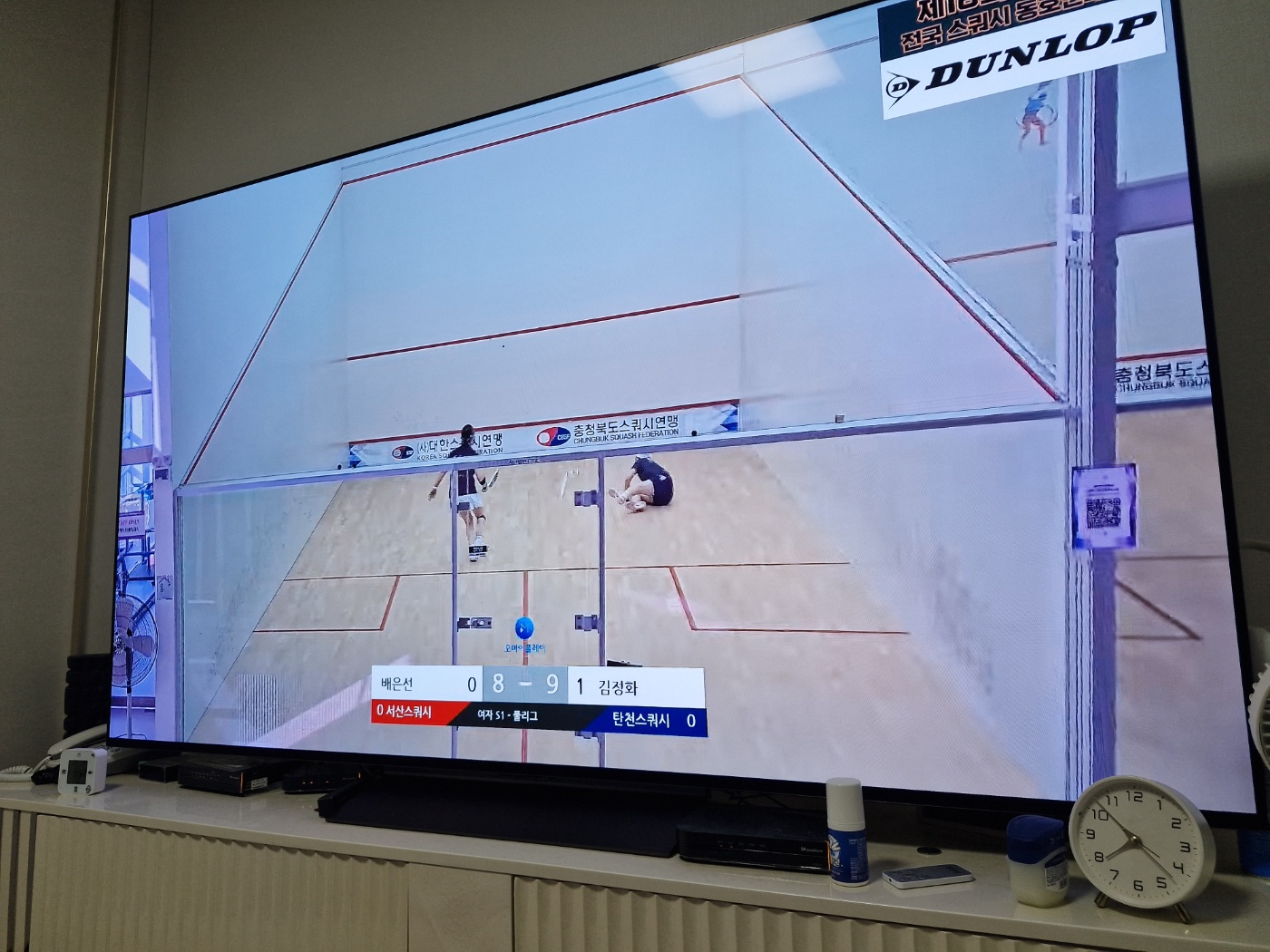 제18회 회장배 전국 스쿼시 동호인대회 김정화마스터 S1선수로 등록게임 우승 후기