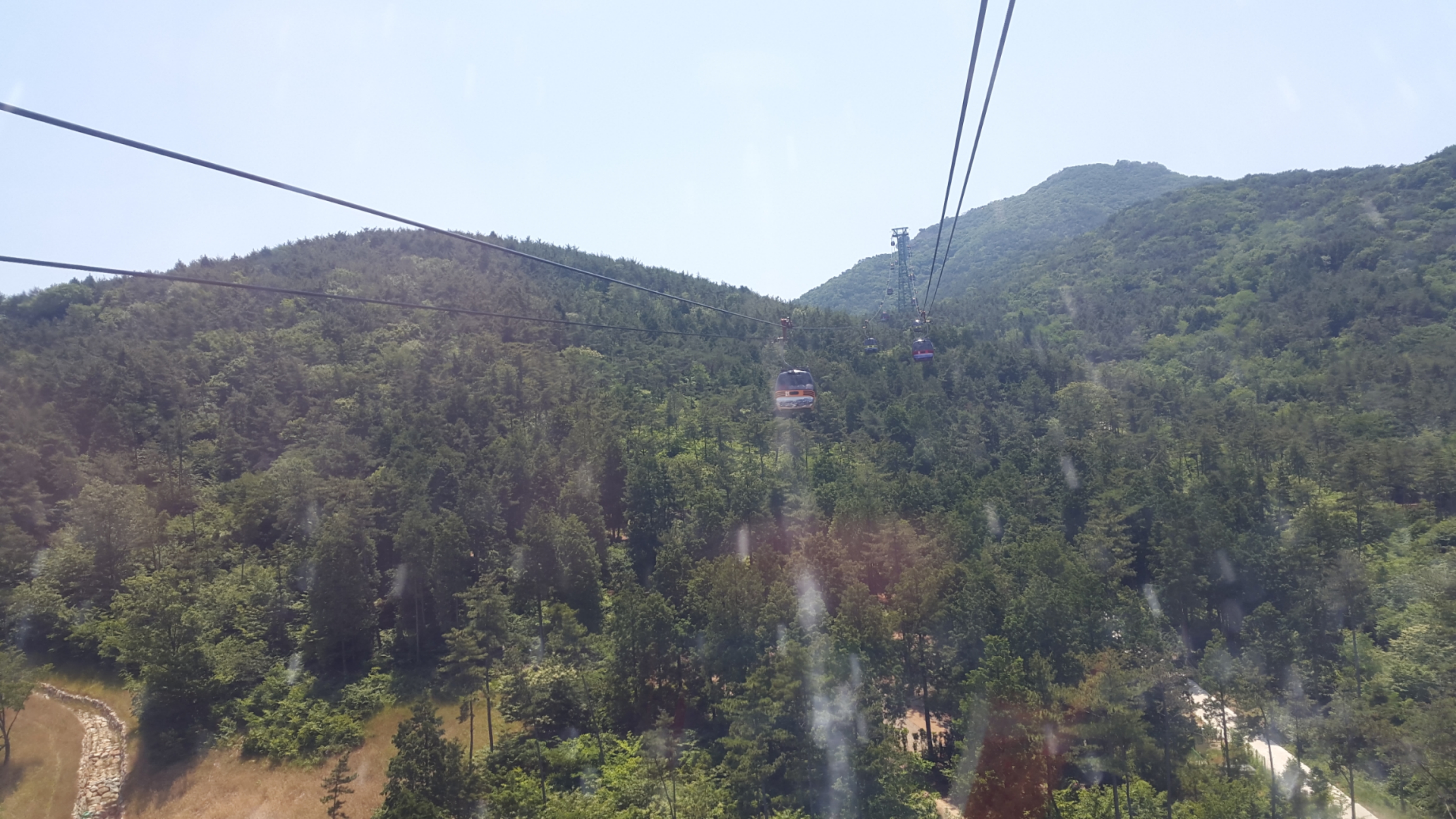 미륵산 케이블카 사진('17.6)