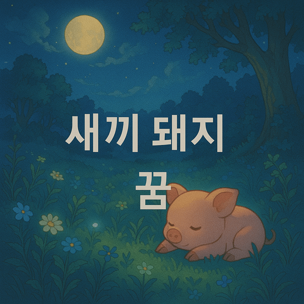 새끼 돼지 꿈 해몽