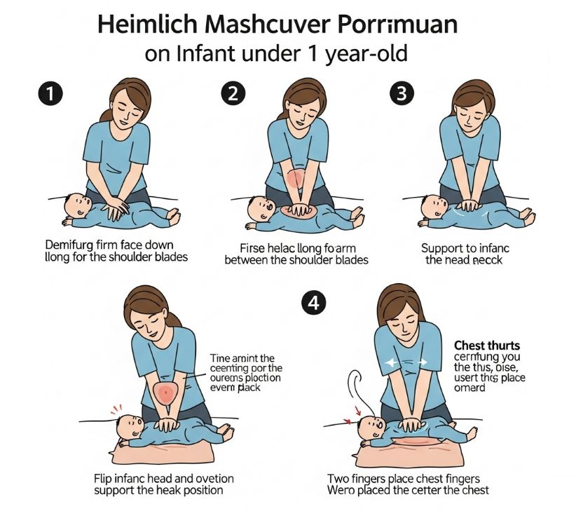 영아 하임리히법 이미지