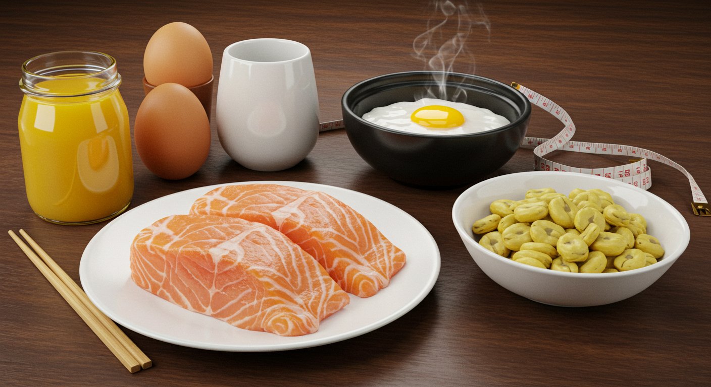 계란,생선 콩류 등 자연 그대로의 고단백 식품