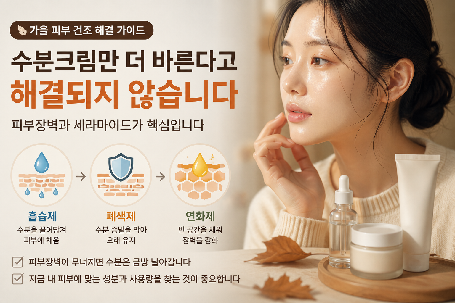 가을 피부 건조 해결 가이드