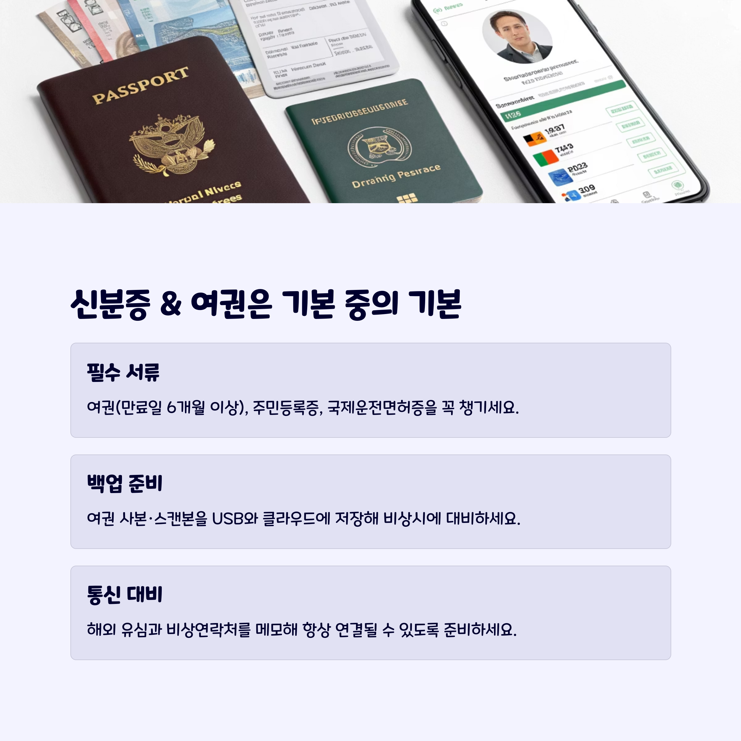 여행준비물