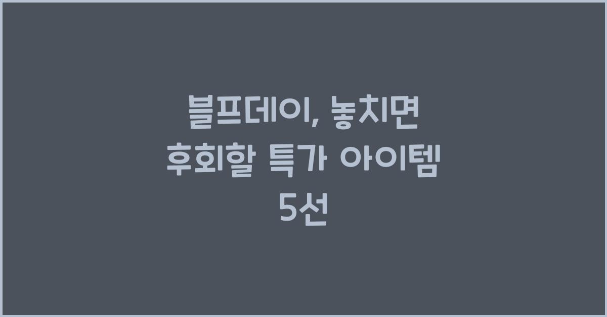 블프데이